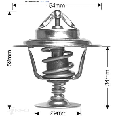 Dayco Thermostat for Nissan Cabstar F22 H40 2.7L TD27 (1986-1992)