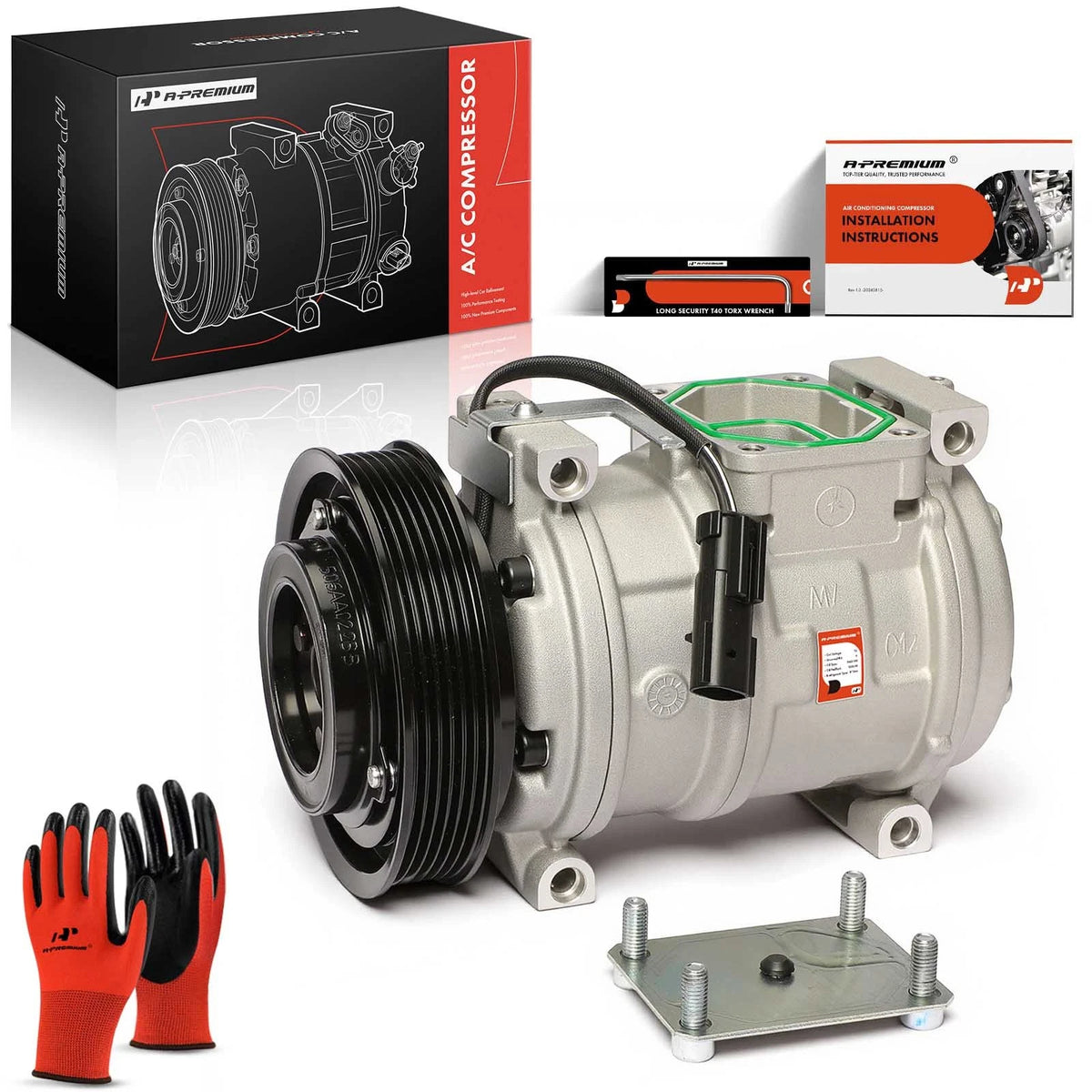 A/C Compressor with Clutch for Chrysler Concorde Intrepid (1998–2004) 4698723AD, 77381