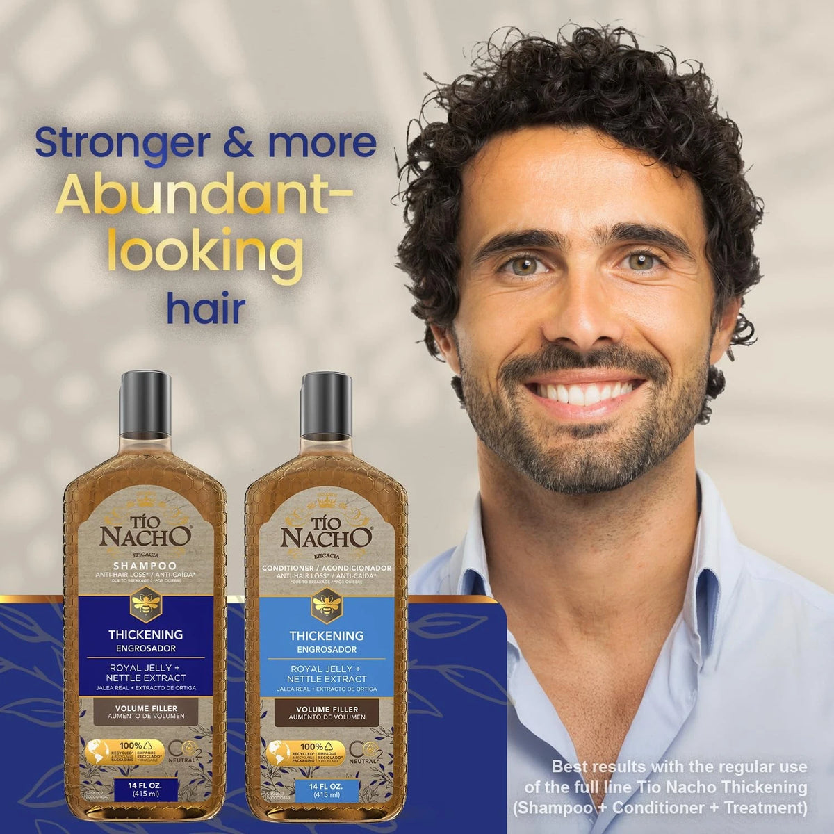 Set of 2 Tio Nacho Thickening Shampoo & Conditioner 28 Fl Oz
