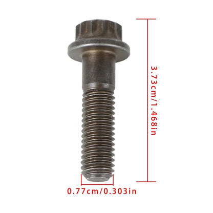 Set of 12 Chromoly Header Exhaust Manifold Bolts for GM LS Series