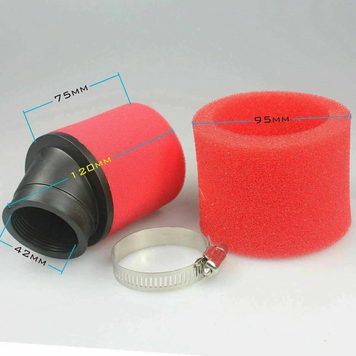 Carburetor Air Filter for 200cc 250cc PIT PRO Quad Dirt Bike ATV (PZ 30mm)