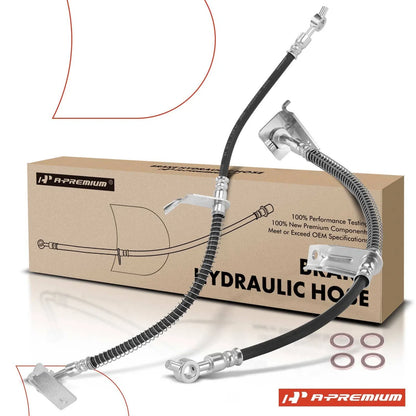 2X Front Brake Hydraulic Hose for Hyundai Elantra (2017–2020) Kia Forte