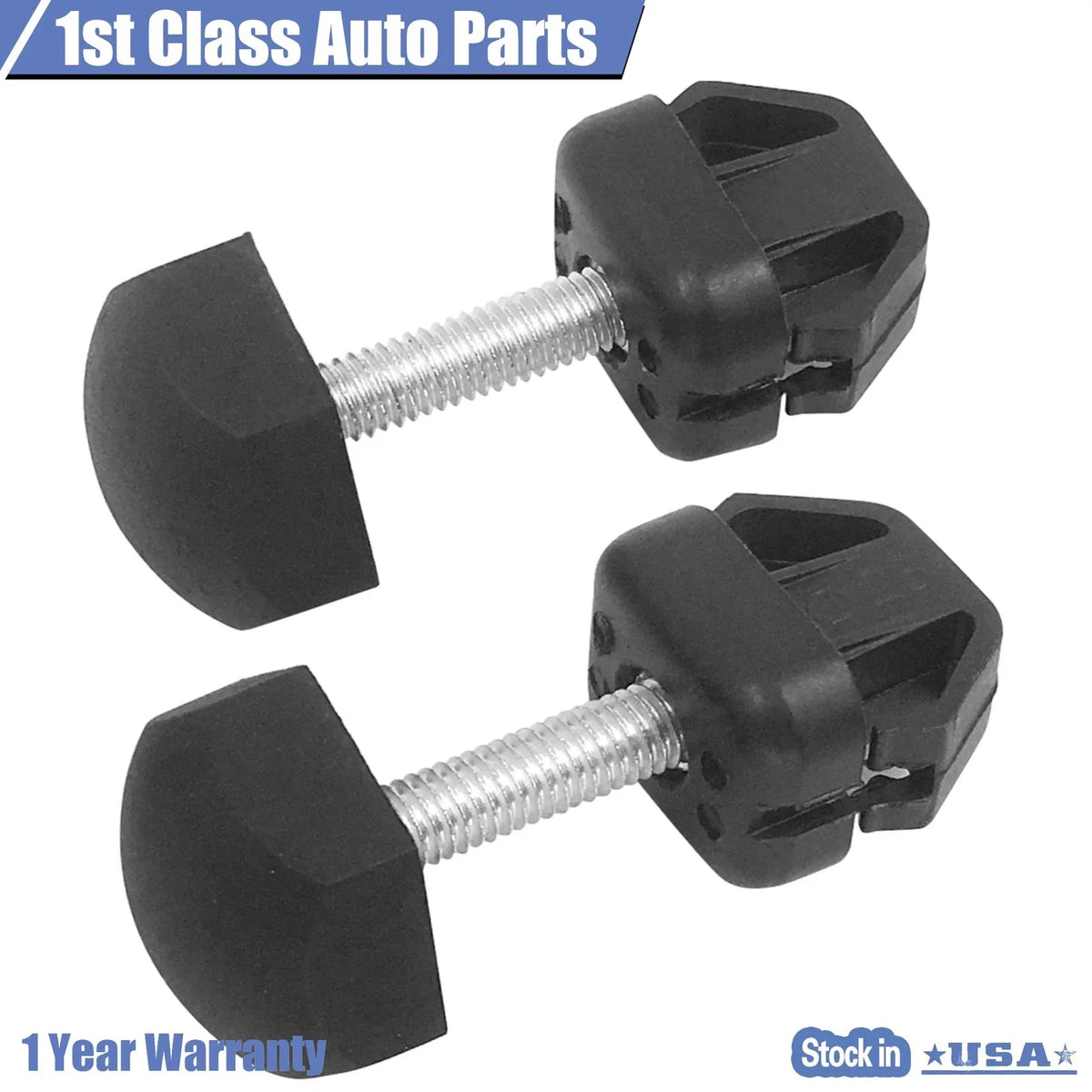 2X Radiator Support Hood Bumper Stop Screw for Ford Mustang Lincoln Mercury