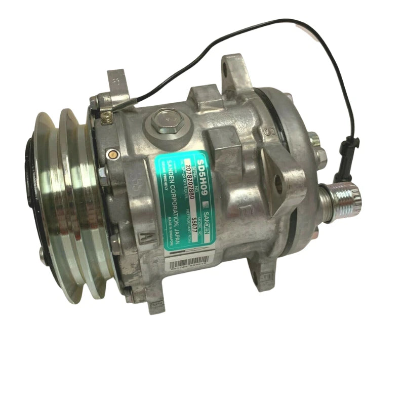Sanden 5077 Compressor for Takeuchi Excavators (1911506010, 2005077)