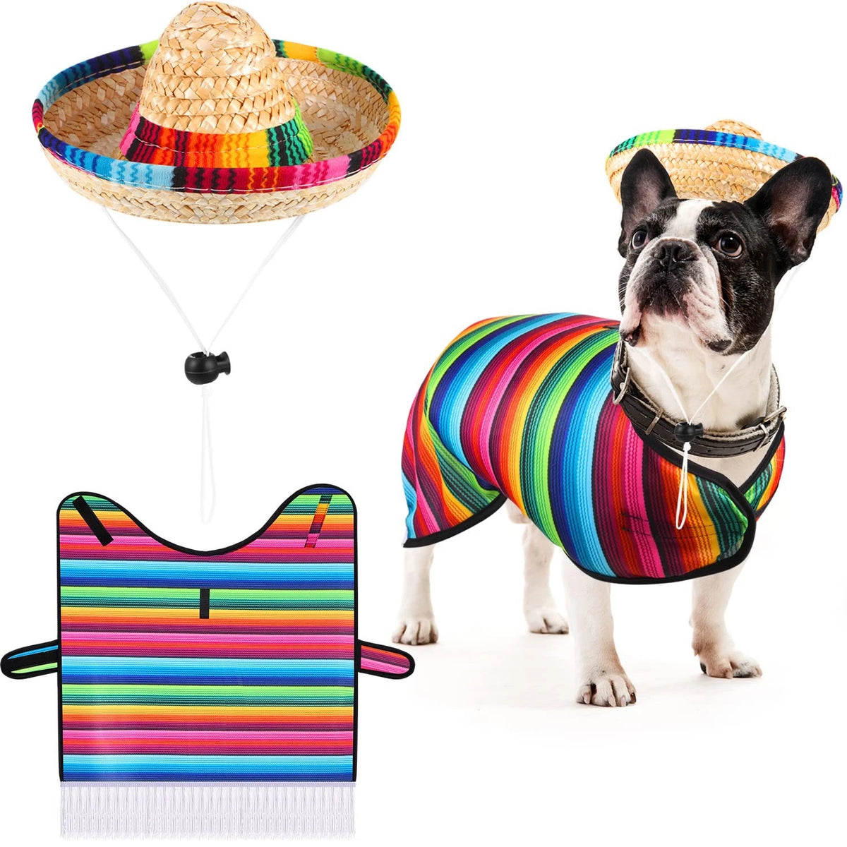 Dog Sombrero Hat for Pet Costume (M)