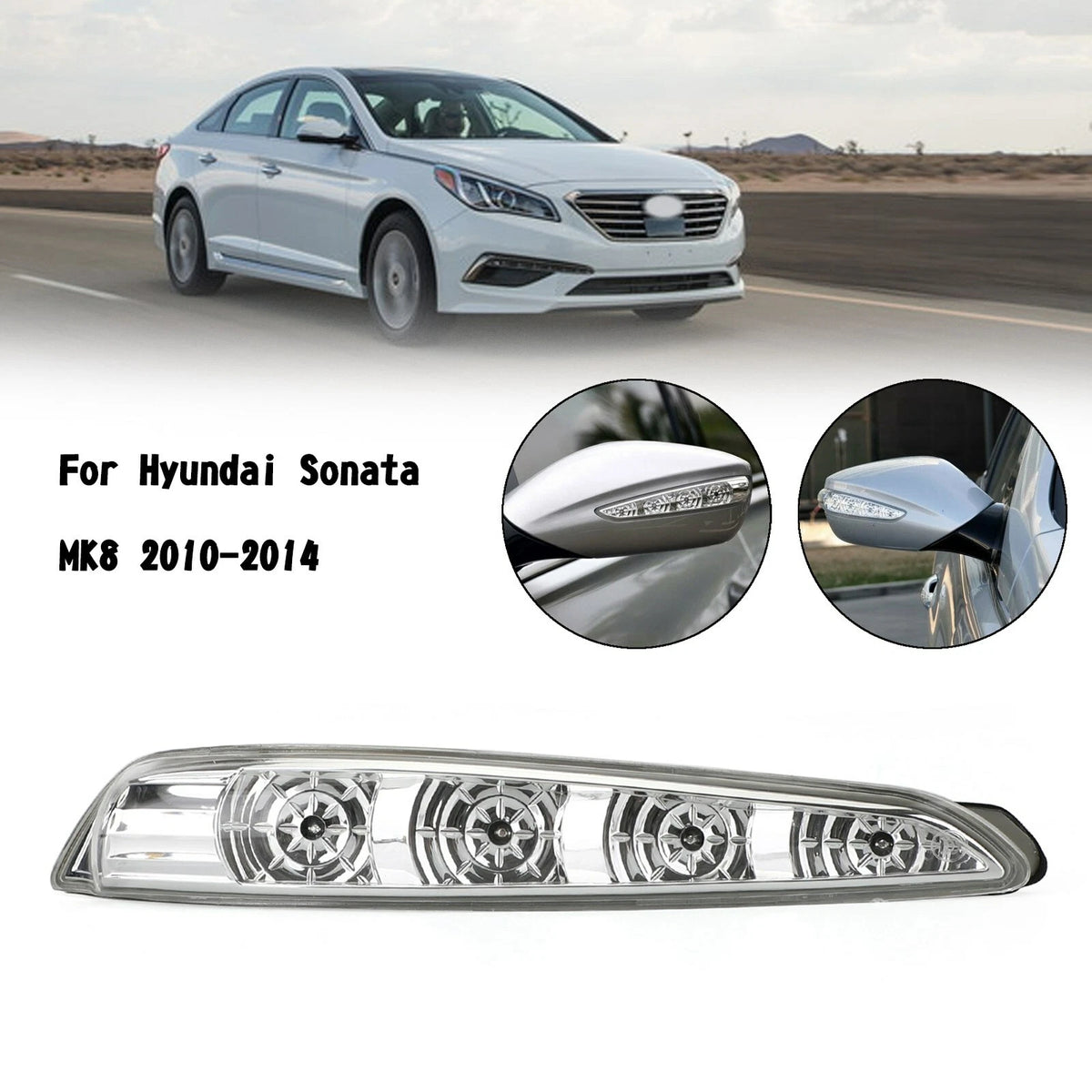 Left Side Mirror Turn Signal Light for Hyundai Sonata (2011–2015)