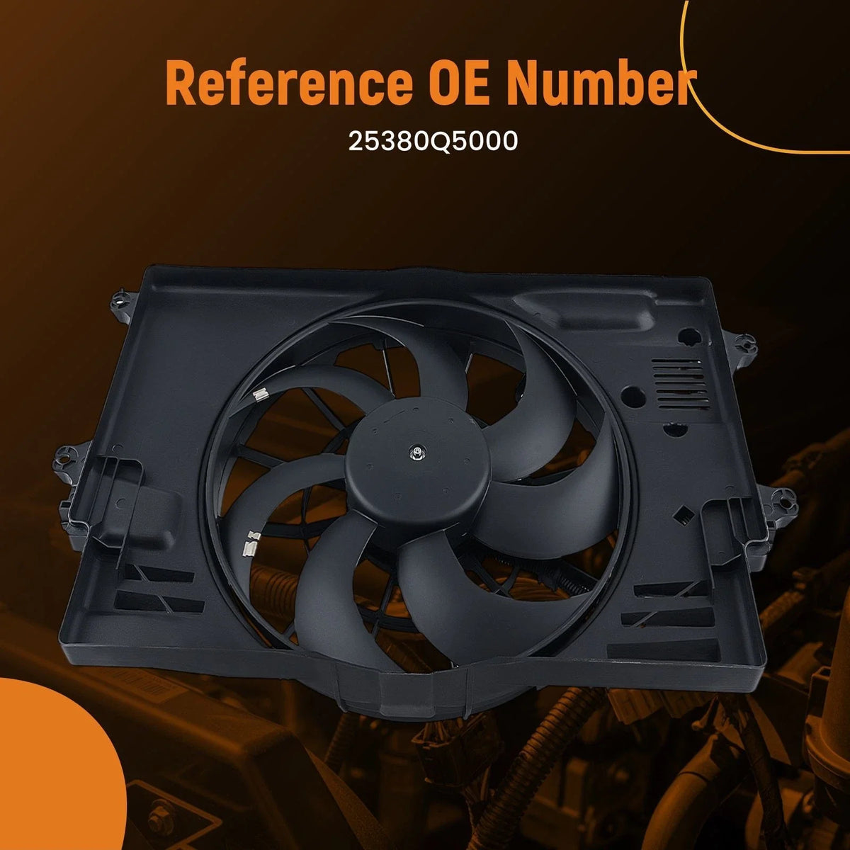 Electric Engine Cooling Fan for Kia Seltos 1.6L (2021–2022) 25380Q5000