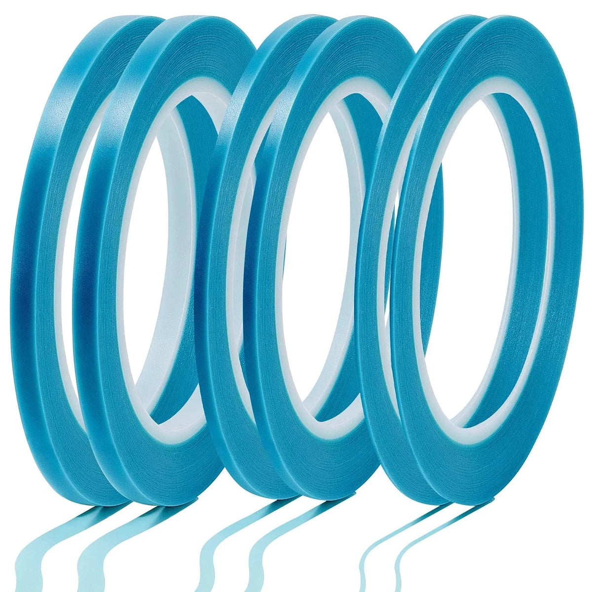 6 Pieces Vinyl Pinstripe Tape Masking Blue for Automotive Use