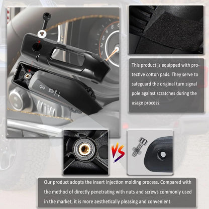 Turn Signal Pole & Flasher Switch Expansion Kit for Jeep Wrangler JL (2018–2024) - For00716