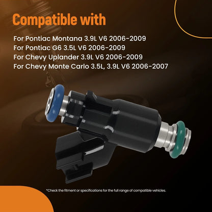 6PCS Fuel Injectors for Chevy Malibu Monte Carlo 3.5L 3.9L V6 (2006–2010)