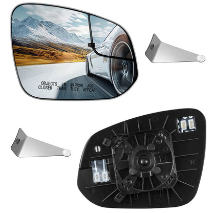 Passenger Side Mirror Glass Heated for Toyota RAV4 2016–2018 (2.5L)