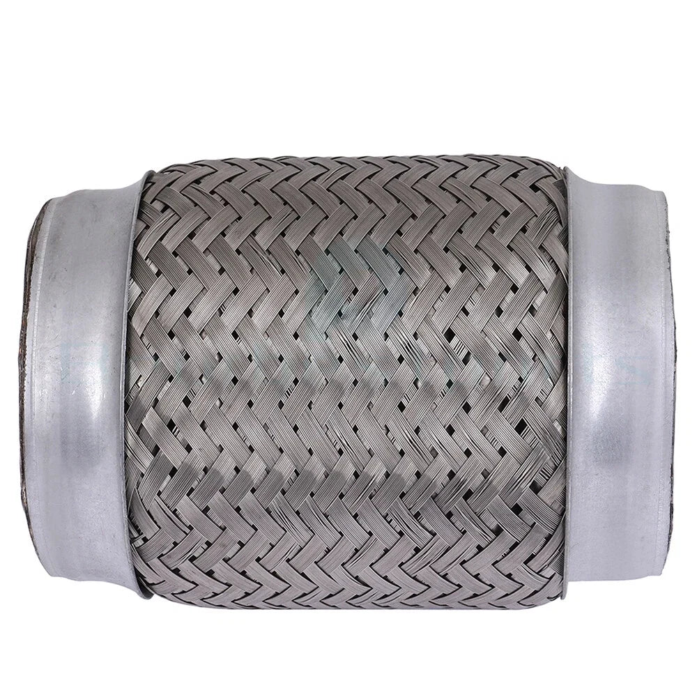 3.5" x 6" Chrome Stainless Steel Flex Pipe Coupling for Universal Fit (OAL)