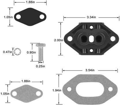 Trim Cylinder Connector Kit 2X 98825A4 21970 8M0137703 for Alpha Bravo MerCruiser