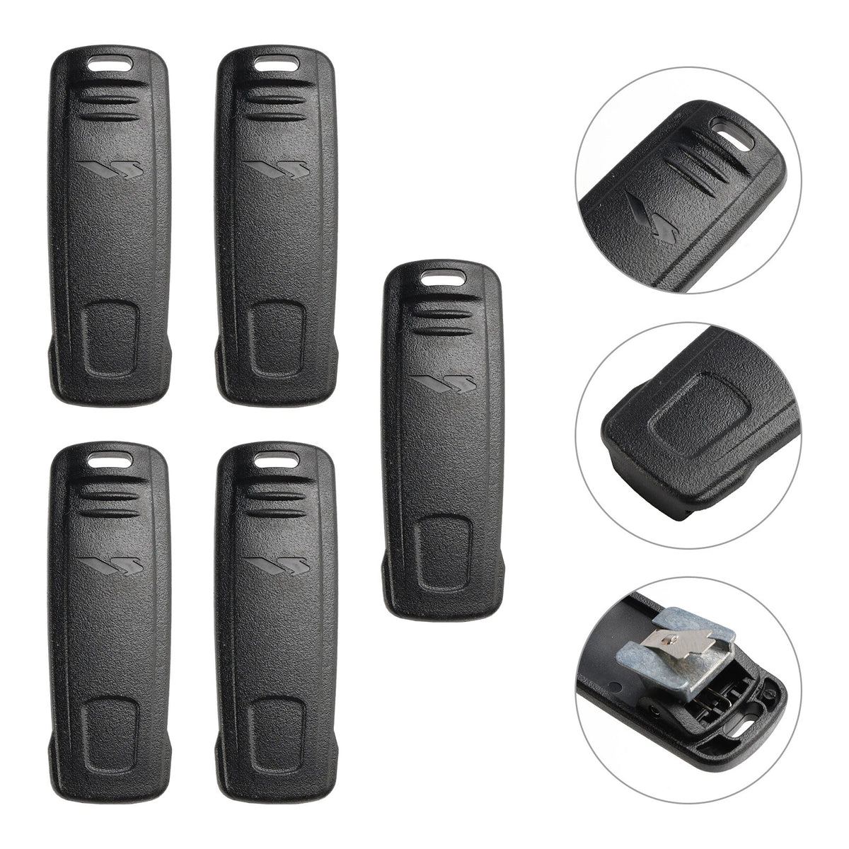 Set of 2 EVX539/531 Belt Clips for Vertex VX-260 VX-261 VX-264 VX-450 VX-451 VX-454