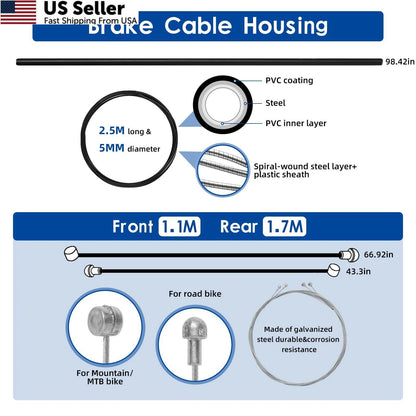 Universal Bike Brake Cable and Shift for (Universal)