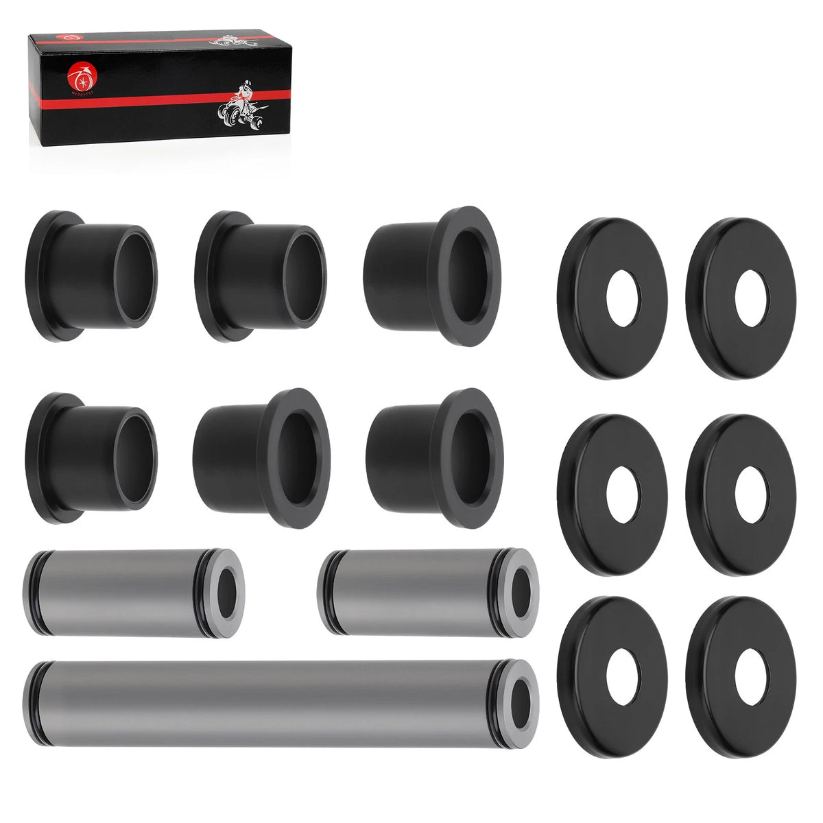 Front Upper+Lower A-Arm Bearing Bushing Kit for Kawasaki Teryx 750 (2008–2013) 42036-0061, 42036-0062, 92139-0231, 11065-0253, 670B2018