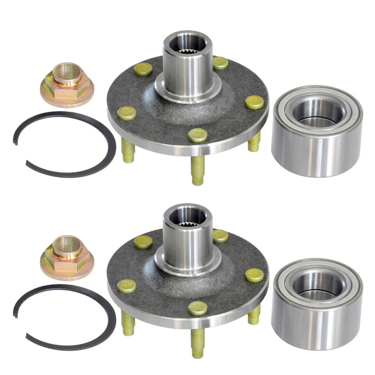 2X Front Wheel Hub and Bearings for Ford Escape Mazda Tribute (2001–2012) 518515