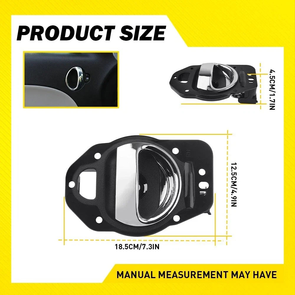 4X Chrome Inside Door Handles for Chevrolet HHR (2006–2011) EPY