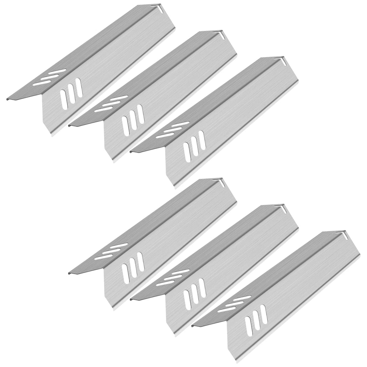 6X Grill Heat Plates Shield Burner Cover for BBQ Gas 15"