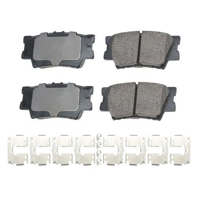 Rear Brake Kit Set of 4 Drilled Rotors & Ceramic Pads for HS250h RAV4 (2010–2015)