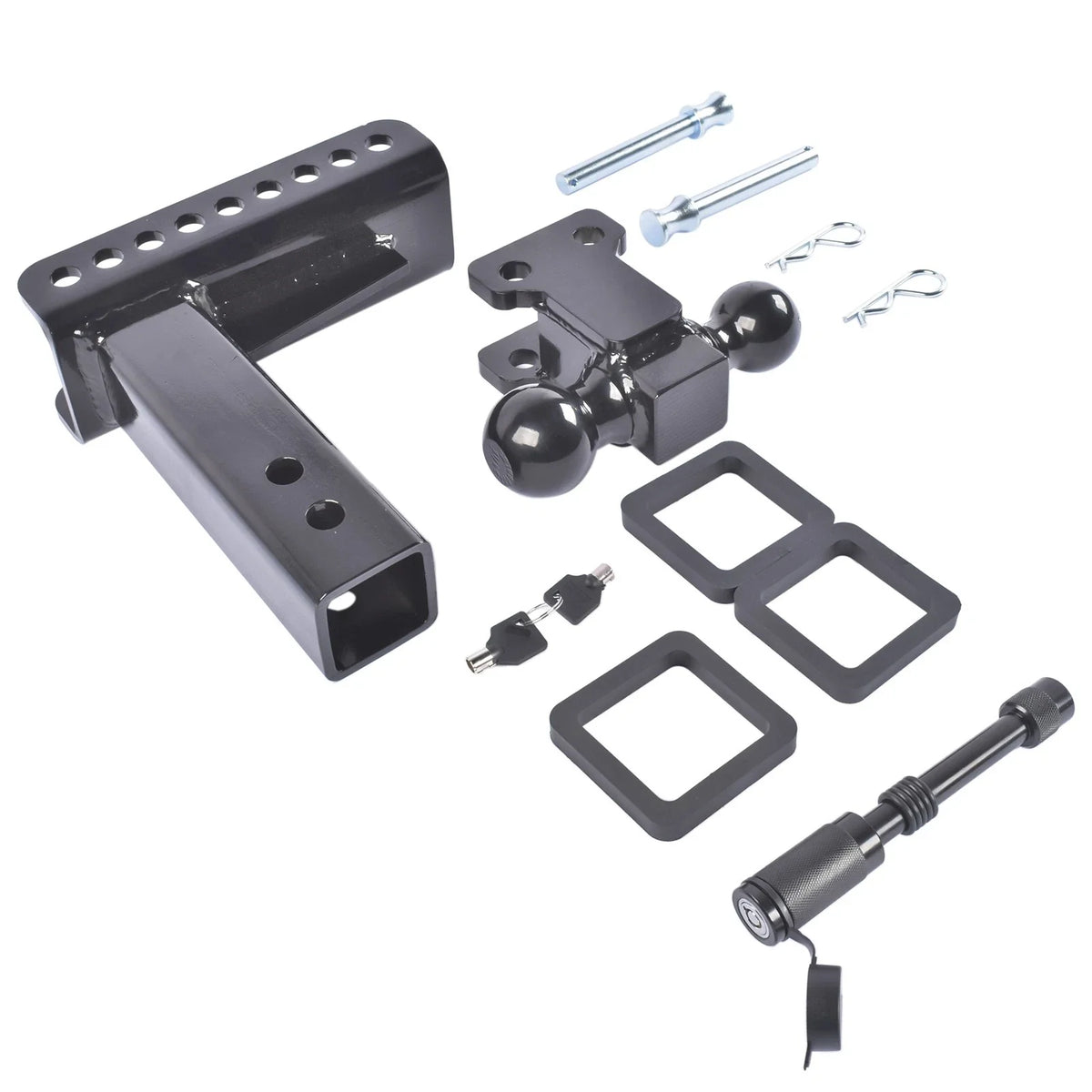 Adjustable Drop Trailer Hitch for 2” & 2-5/16” Ball (22)