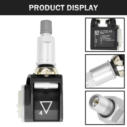 Set of 4 TPMS Tire Pressure Sensors for Chevy Silverado GMC (84152501, 84338125)