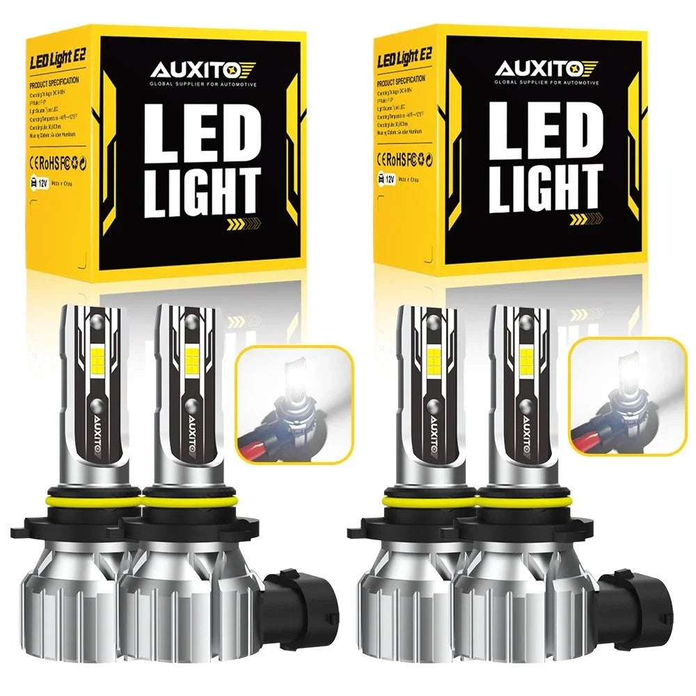 AUXITO 9005 9006 LED Headlight Kit for High Low Beam (6500K)