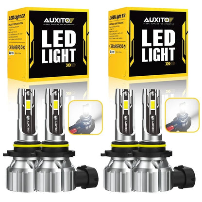 AUXITO 9005 9006 LED Headlight Kit for High Low Beam (6500K)