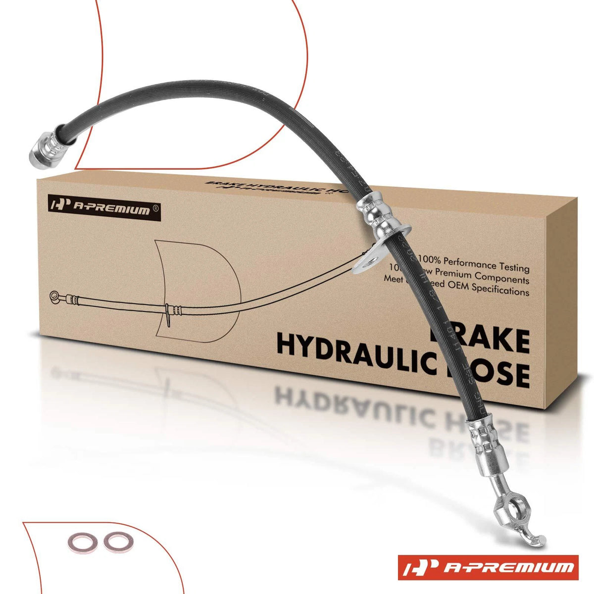 Front Right Brake Hydraulic Hose for Toyota Corolla (1993–1994) 9094702911, 2203488