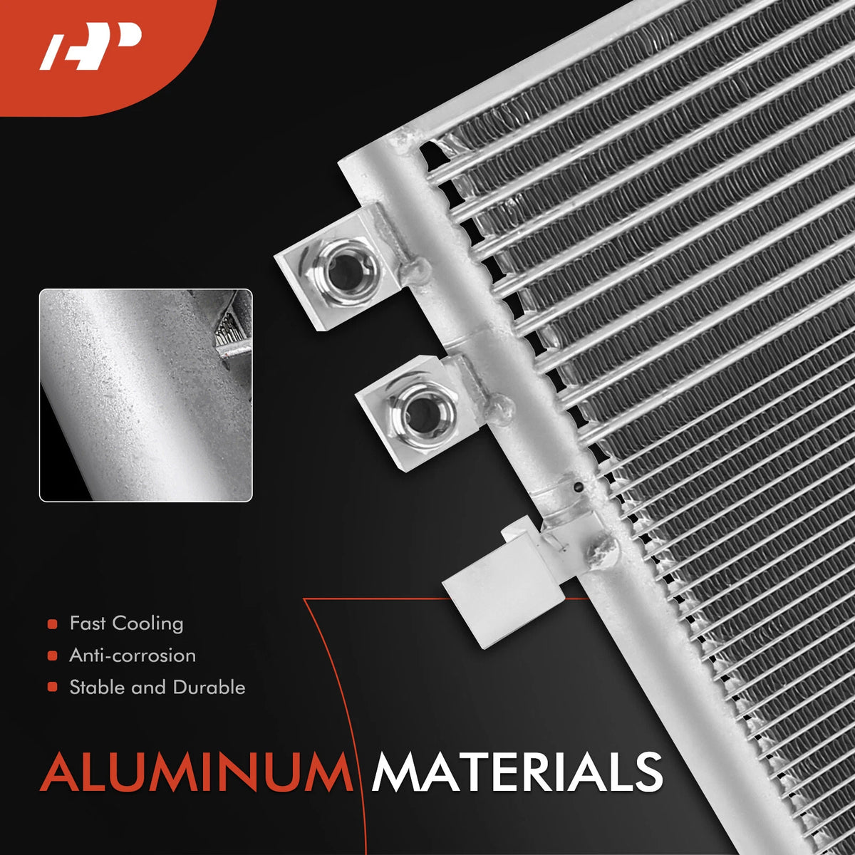 A-Premium A/C Condenser Set for Cadillac Camaro (2016–2024) 22966151, 23452331, 4224