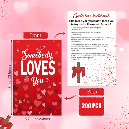 200 Pcs Salvation Prayer Postcards for Christian Pocket (No Part Numbers)