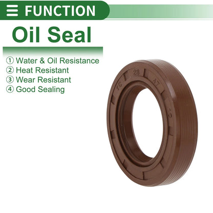 Set of 5 Oil Seals FKM Rubber 28x47x10mm for Various Models 