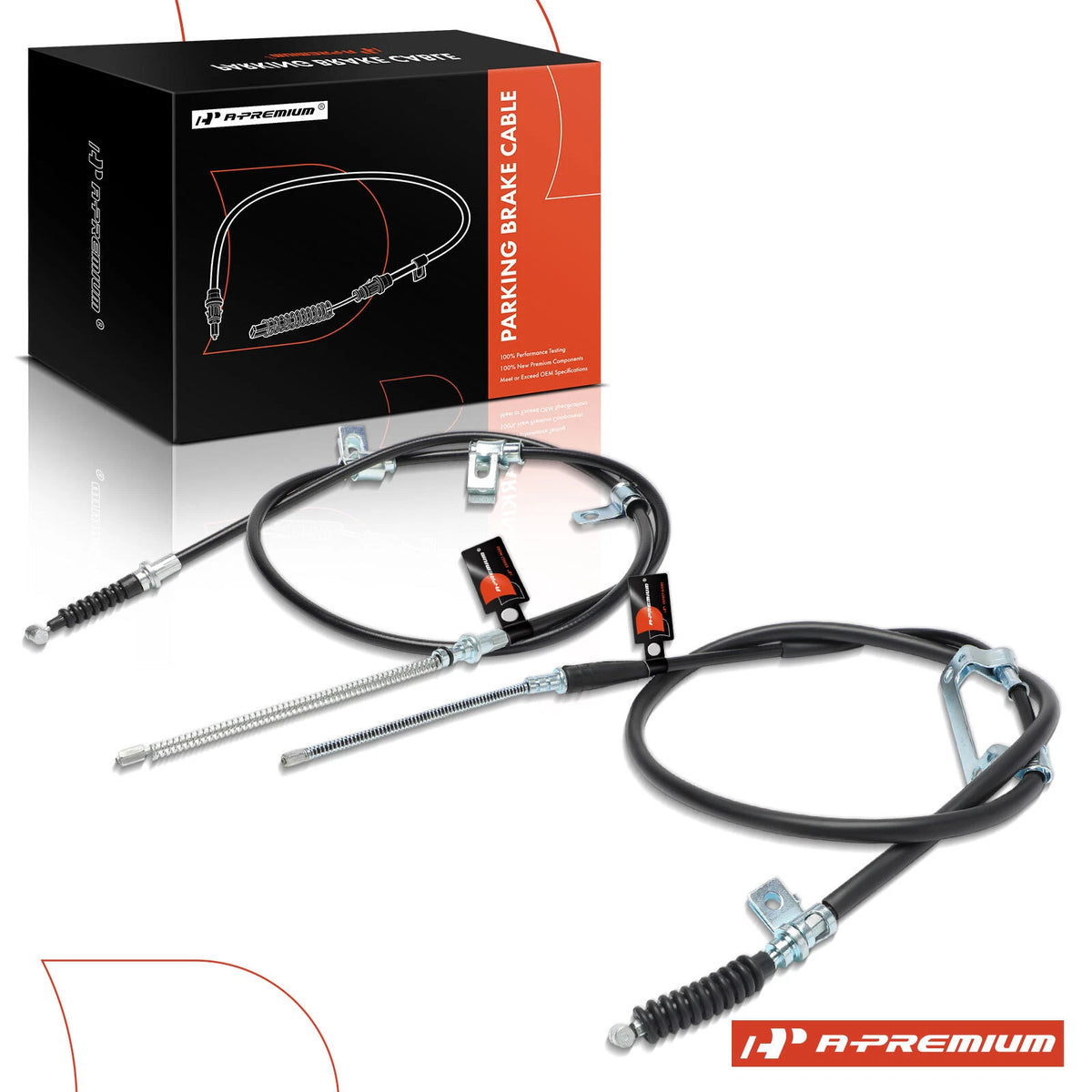 2X Parking Brake Cable for Kia Sephia Spectra (1998–2001) 0K2A144410E/F, 0K2A144420D/E, C660147, C660146