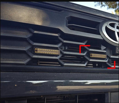 Set of 4 Raptor Style White LED Grill Lights for Toyota Tacoma (24-up)