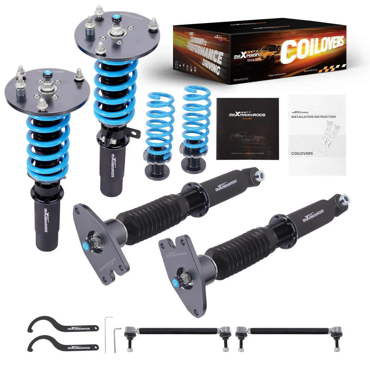 Maxpeedingrods T6 Coilovers 24 Level Damper for BMW 4 Series F32 F33 F36 (2014–2016)