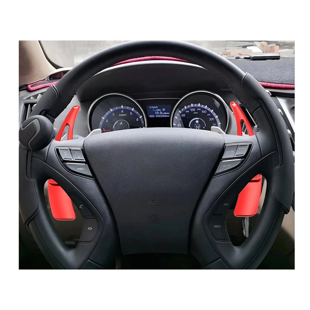 Aluminium Paddle Shifter for Hyundai Veloster (2012–2018) - Red