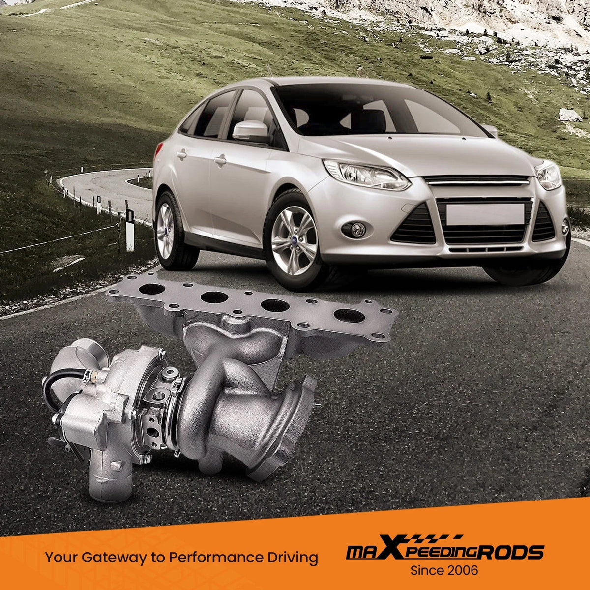 Turbocharger for Ford Land Rover Volvo 2.0 ST Ecoboost SCTi Si4/T/T5 (2010–2020)