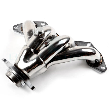 Polished Stainless Steel Racing Manifold Header Exhaust for Honda Civic EX (2001–2005)