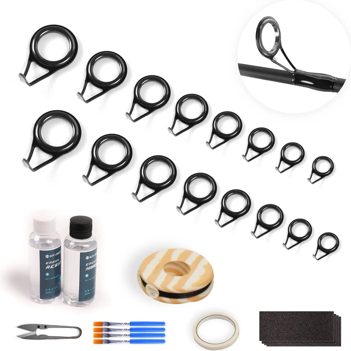 Fishing Rod Repair Kit for Freshwater & Saltwater
