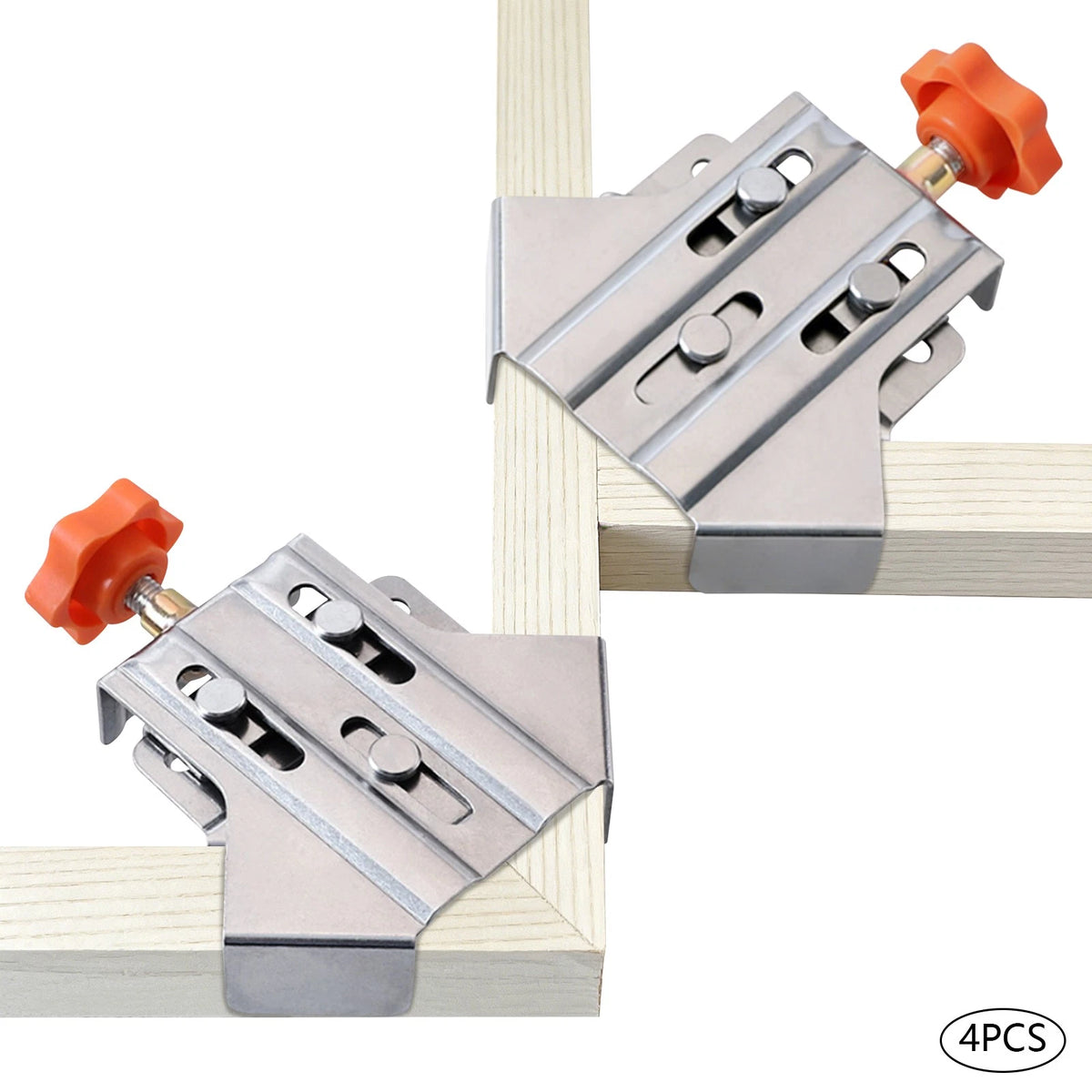 Set of 4 90-Degree Corner Clamps for Woodworking