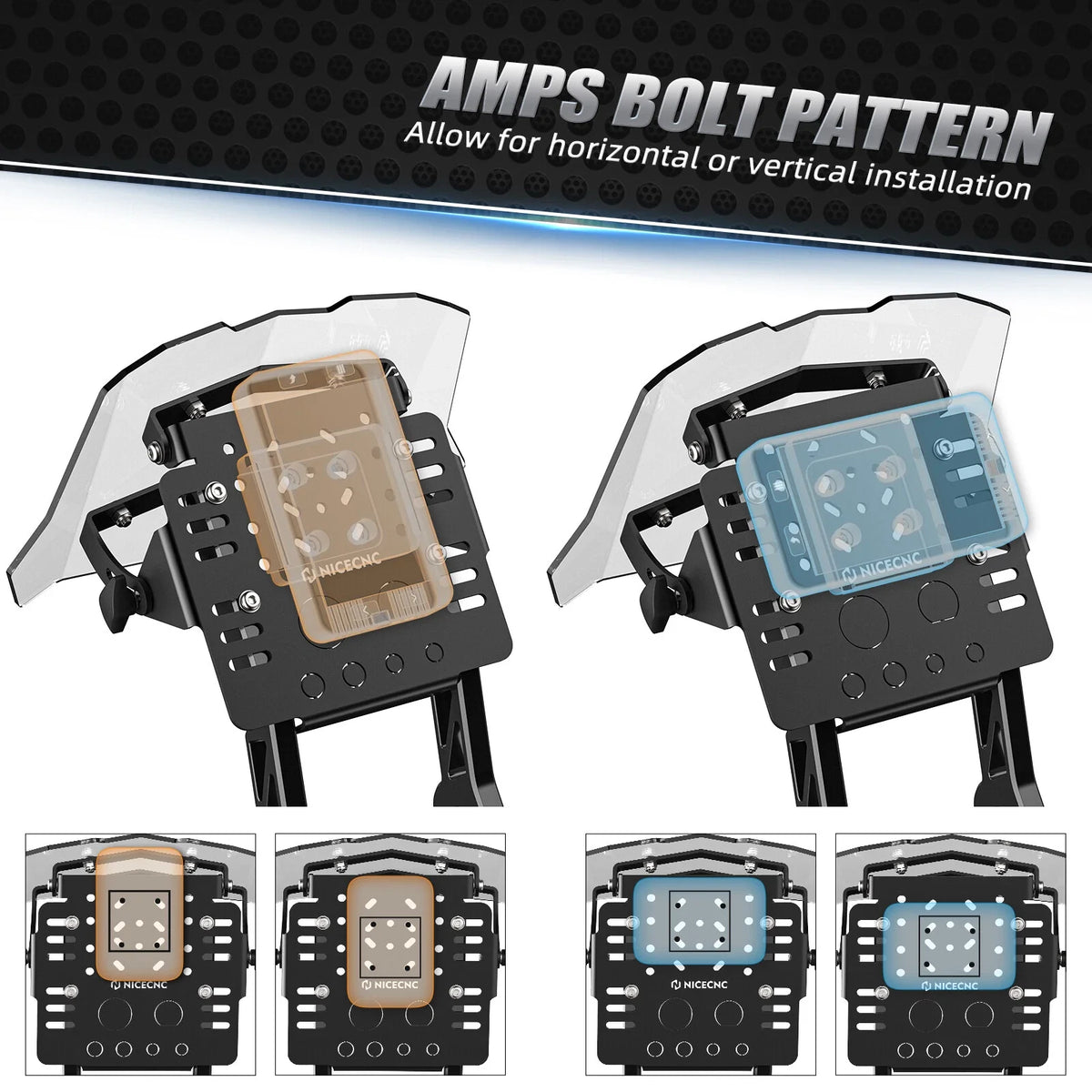 GPS Mount Bracket Kit for Honda CRF 125 250 450 XR650L (Universal)