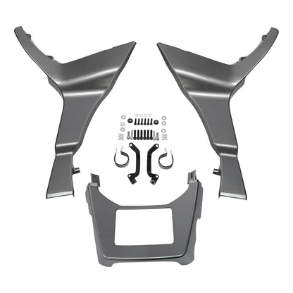 Fairing Spoilers Cover for Harley Touring Road Glide (2017–Present) Billet Silver