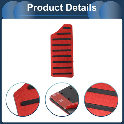 Footrest Pedal Pad Cover for Honda Civic (2016–2021) - Red