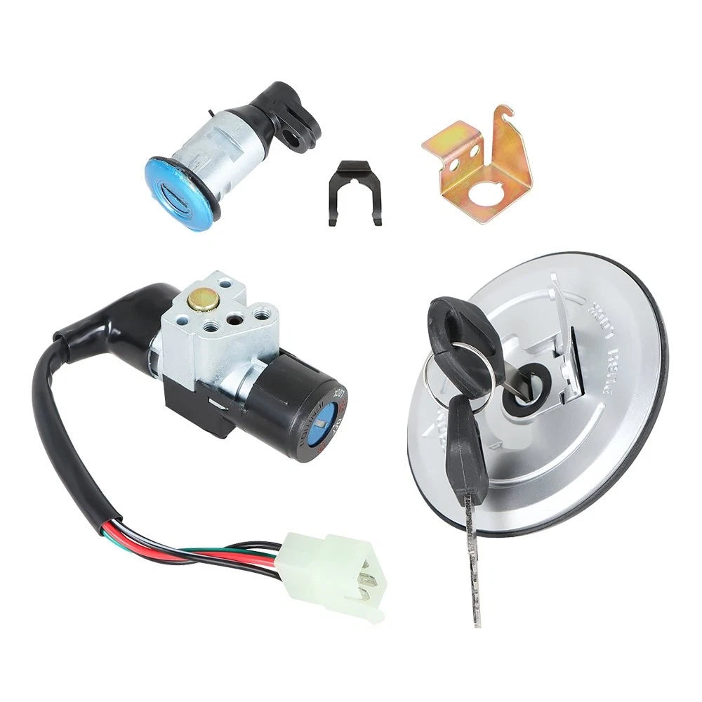 Ignition Switch Fuel Gas Cap Lock Key Set for Honda Grom 125 (2014–2015) 35010-K26-910