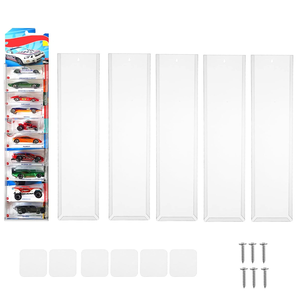 6 Pack Clear Display Case for Model Cars
