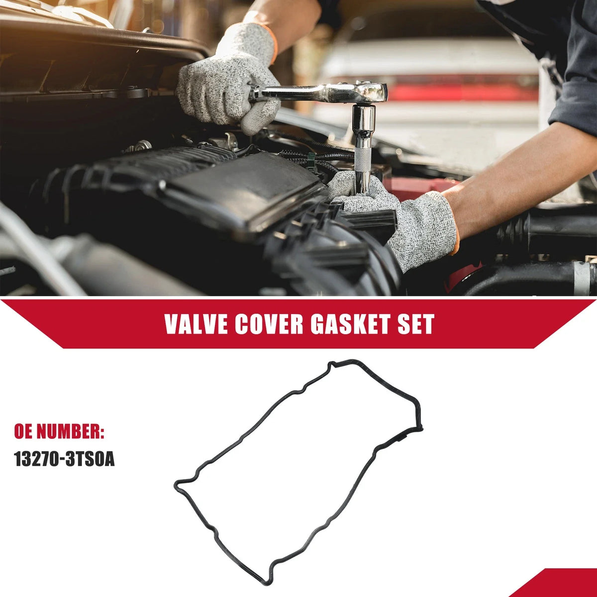 Cylinder Head Valve Cover Gasket No.13270-3TS0A for Nissan Altima (2013–2018)