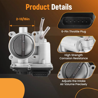 Throttle Body for Kia Rondo 1.8L 2.0L, Soul, Forte, Elantra (2014–2016) 67-9009