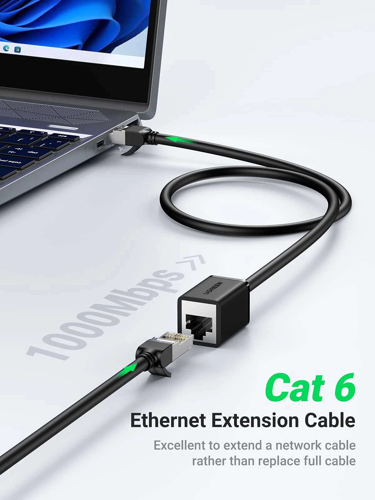3FT Ethernet Extension Cable Cat6 for UGREEN