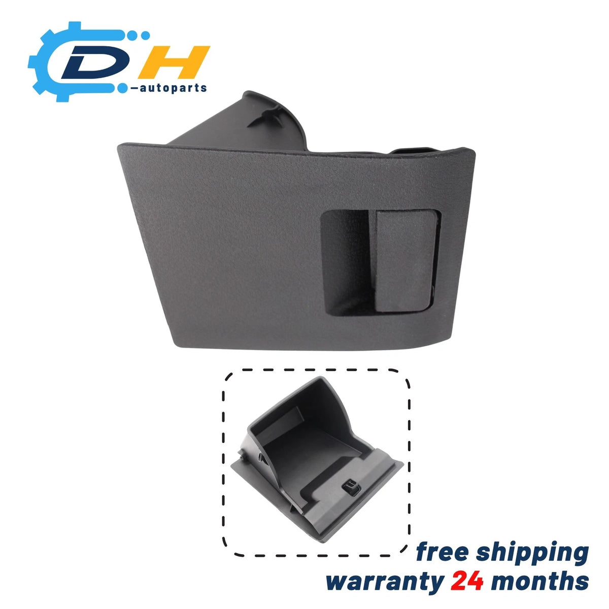 Black Coin Box Holder Assembly for Toyota Camry (2018–2022) 55450-06010-C0, 5545006010C0