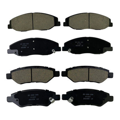 Front and Rear Ceramic Brake Pads for Cadillac CTS (2008–2014) P-1332 P-1337